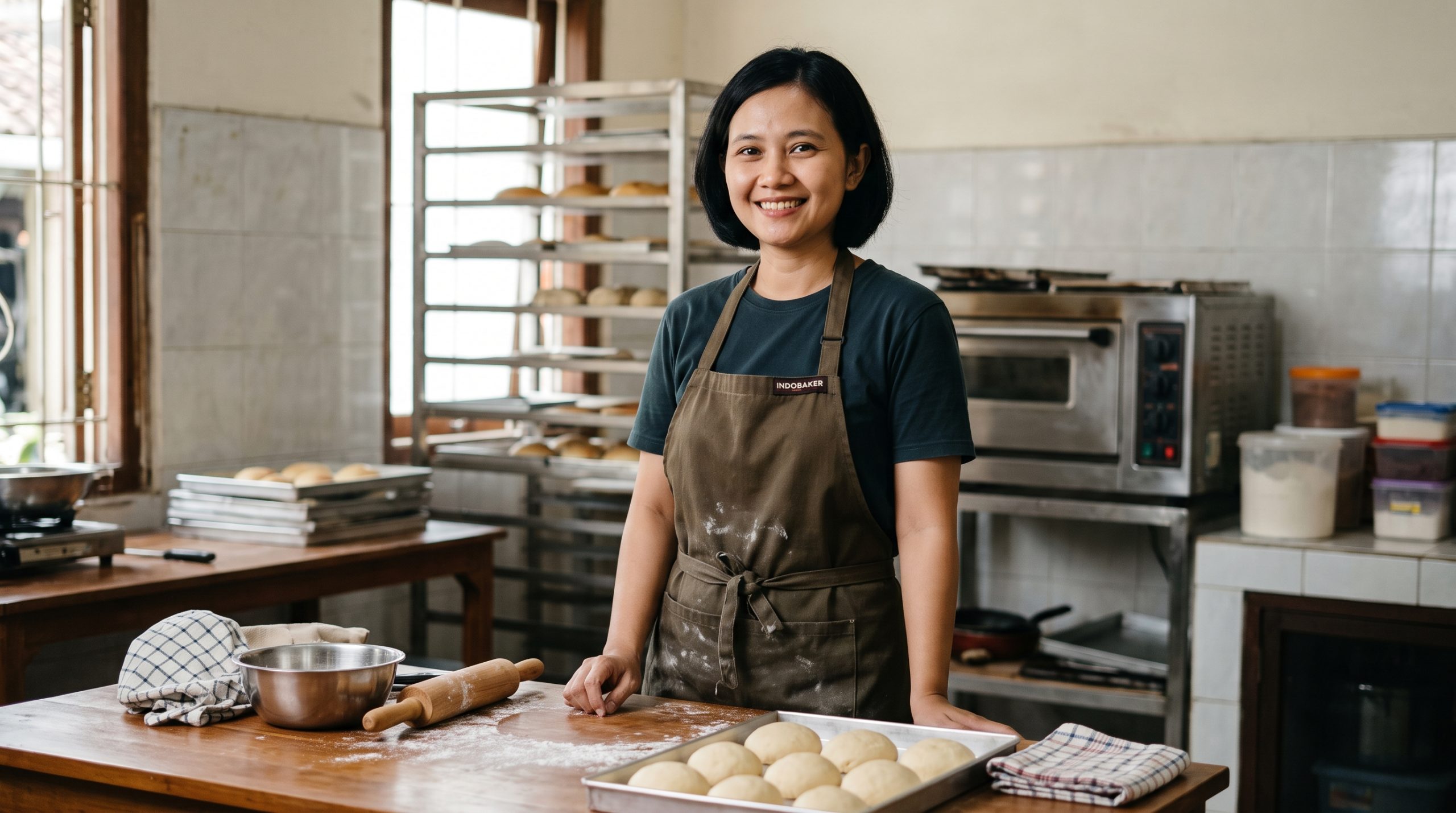Sela Atmaja, S.T.P., pemilik bakery dan camilan lokal di Solo